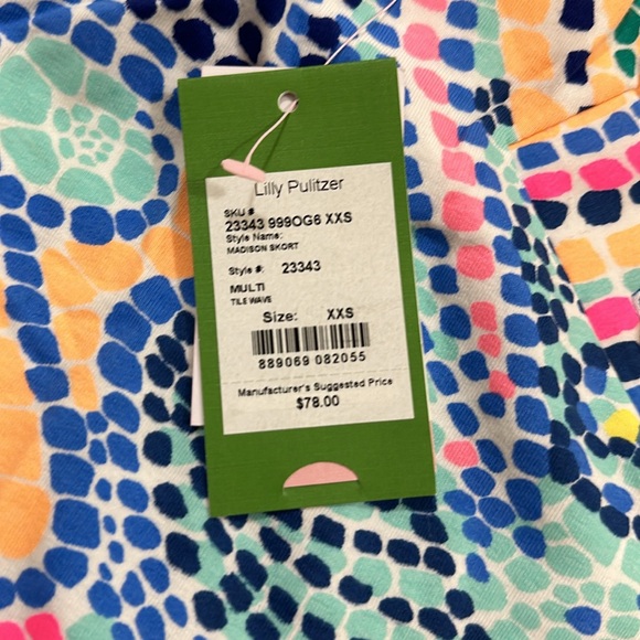 NWT Lilly Pulitzer Madison Skort Size XXS (Tile Wave Print) - Picture 8 of 8